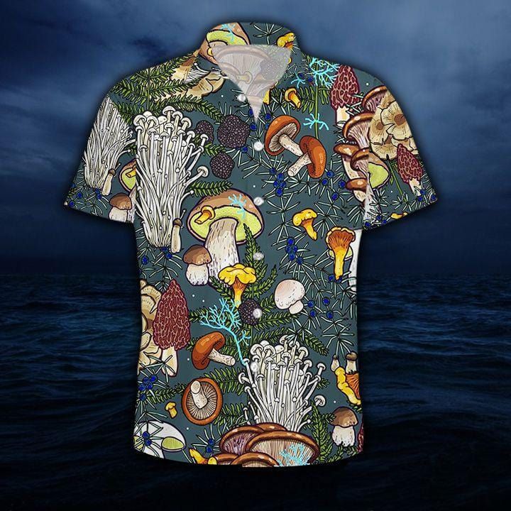 Felacia [Hawaii Shirt] Mushroom Colorful Art Hawaiian Aloha Shirts-ZX0596